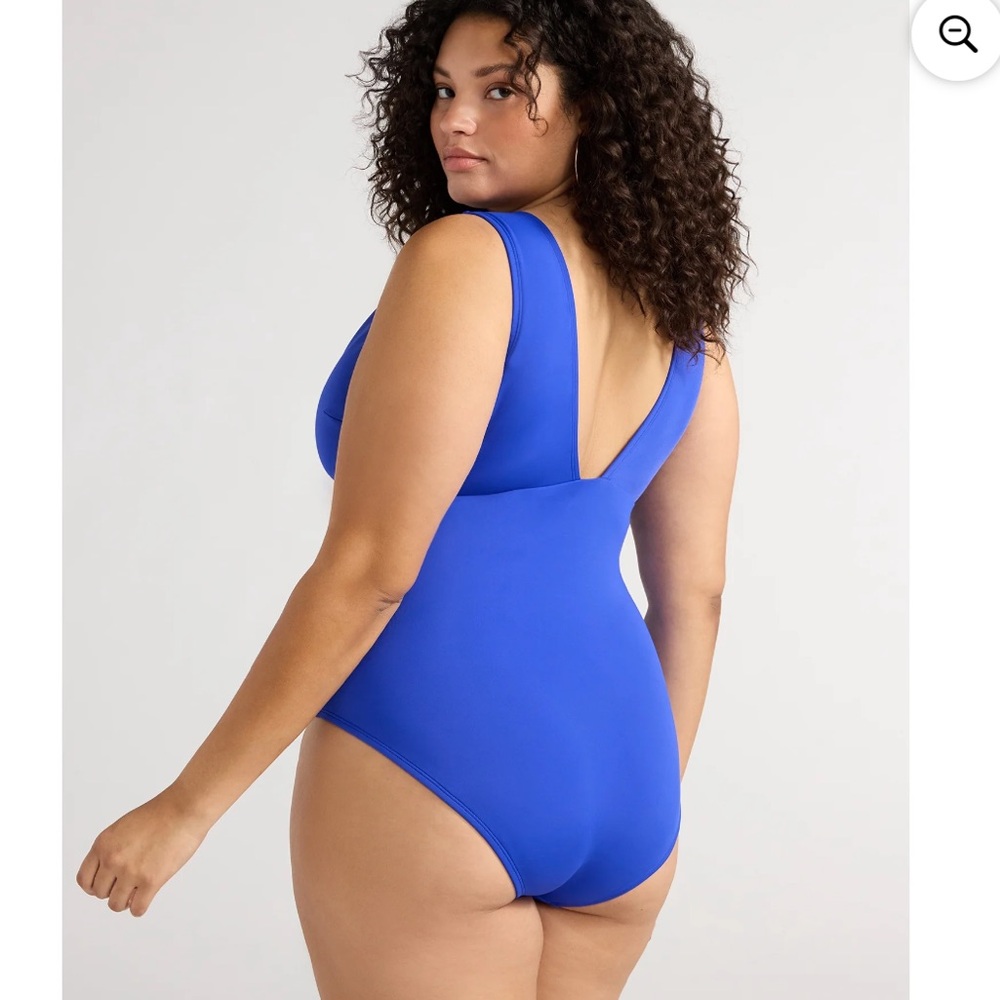 Vibrant blue piece swimsuit. Sculpting and supportive. - Picture 2 of 5